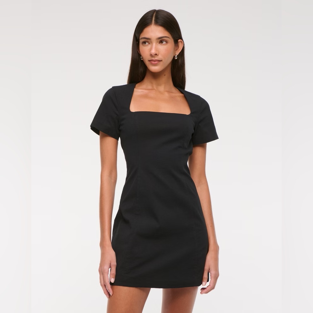 NWT Abercrombie Short-sleeve Stretch Mini Dress - Picture 2 of 6